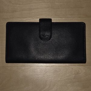 Mens Dockers Black Leather Wallet